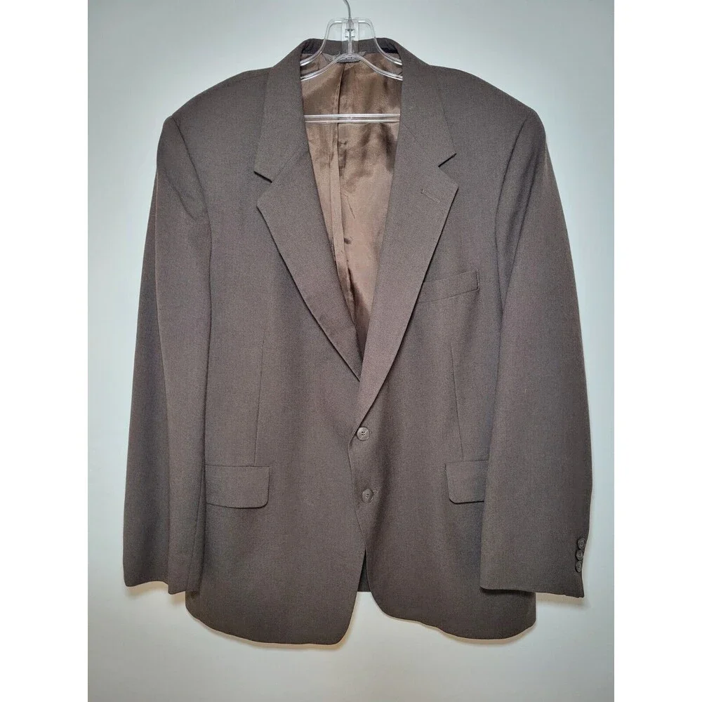 Vintage Levi Strauss Co Business Class‎ Suit 2 Button Brown 46R Mens Blazer Coat